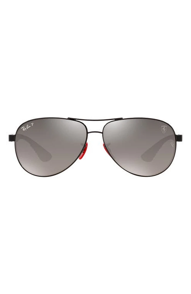 Ray-Ban 61mm Gradient Polarized Pilot Sunglasses in Black at Nordstrom