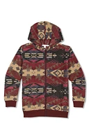 Threads 4 Thought Kids' Print Zip-Up Hooded Fleece Jacket at Nordstrom,