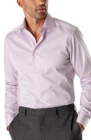 Eton Slim Fit Solid Dress Shirt Lavender at Nordstrom,