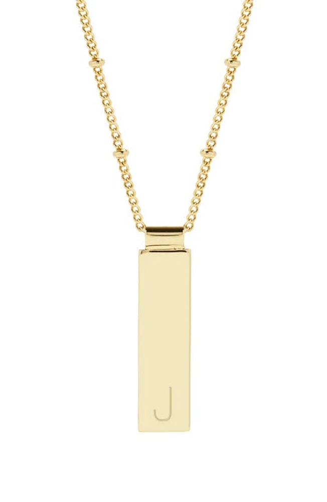 Brook and York Maisie Initial Pendant Necklace in Gold J at Nordstrom