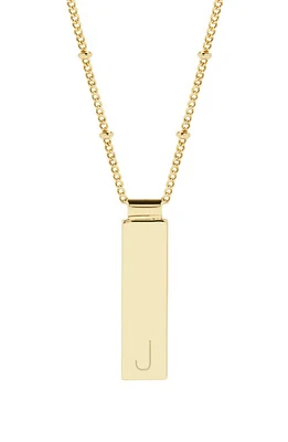 Brook and York Maisie Initial Pendant Necklace in Gold J at Nordstrom