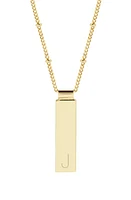 Brook and York Maisie Initial Pendant Necklace in Gold J at Nordstrom