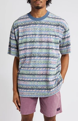 Billabong Halfrack Stripe Cotton Ringer T-Shirt Splash at Nordstrom,