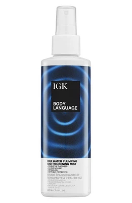 IGK Body Language Rice Water Plumping Thickening Mist at Nordstrom, Size 7 Oz