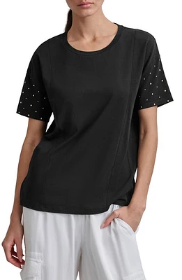 DKNY Rhinestone Sleeve T-Shirt at Nordstrom,