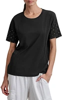 DKNY Rhinestone Sleeve T-Shirt at Nordstrom,