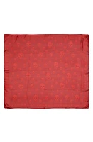 Alexander McQueen Skull Silk Scarf in 6274 Dark Red/Welsh Red at Nordstrom