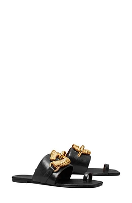 Tory Burch Jessa Toe Loop Sandal Perfect Black at Nordstrom,