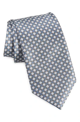 Brioni Geometric Print Silk Tie in at Nordstrom