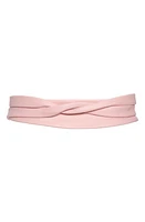 Ada Midi Leather Wrap Belt in Pink Texture at Nordstrom