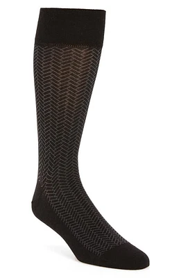 Cole Haan Geometric Dress Socks in Black at Nordstrom