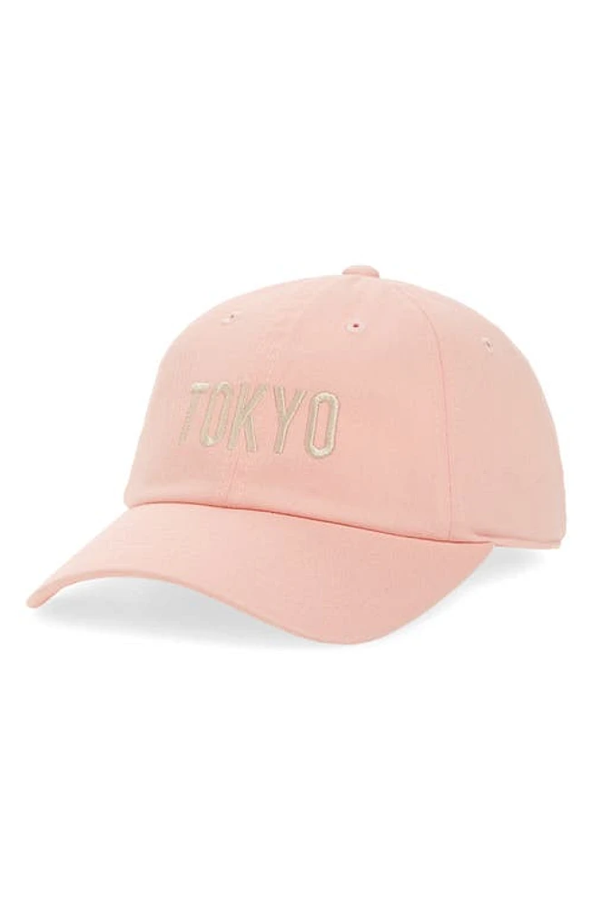 American Needle Slouch Tokyo Embroidered Baseball Cap in Club Pink at Nordstrom