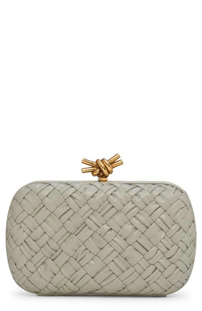 Bottega Veneta Knot Intreccio Leather Minaudière in 1557 Agate Grey-Muse Br at Nordstrom