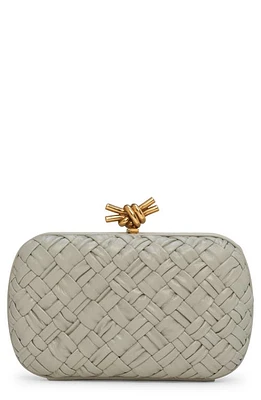 Bottega Veneta Knot Intreccio Leather Minaudière in 1557 Agate Grey-Muse Br at Nordstrom