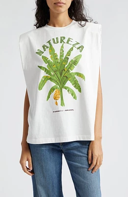 FARM Rio Natureza Cotton Graphic T-Shirt White at Nordstrom,