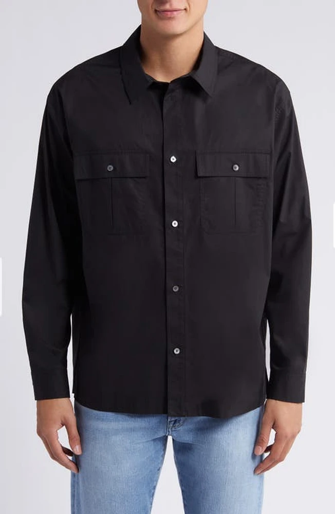 FRAME Military Button-Up Overshirt at Nordstrom,