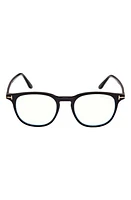 TOM FORD 50mm Blue Light Blocking Glasses in Shiny at Nordstrom