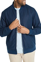 Johnny Bigg Cullin Cotton Blend Bomber Jacket Navy at Nordstrom,