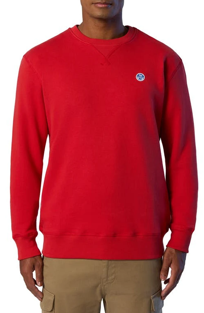 NORTH SAILS Logo Embroidered Cotton Sweatshirt at Nordstrom,