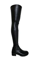 AZALEA WANG Eureva Over the Knee Boot Black at Nordstrom,