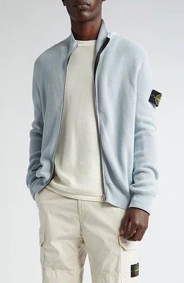 Stone Island Maglia Zip-Up Sweater Sky Blue at Nordstrom,