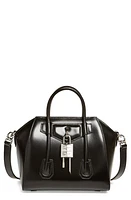 Givenchy Mini Antigona Lock Leather Satchel in Black at Nordstrom