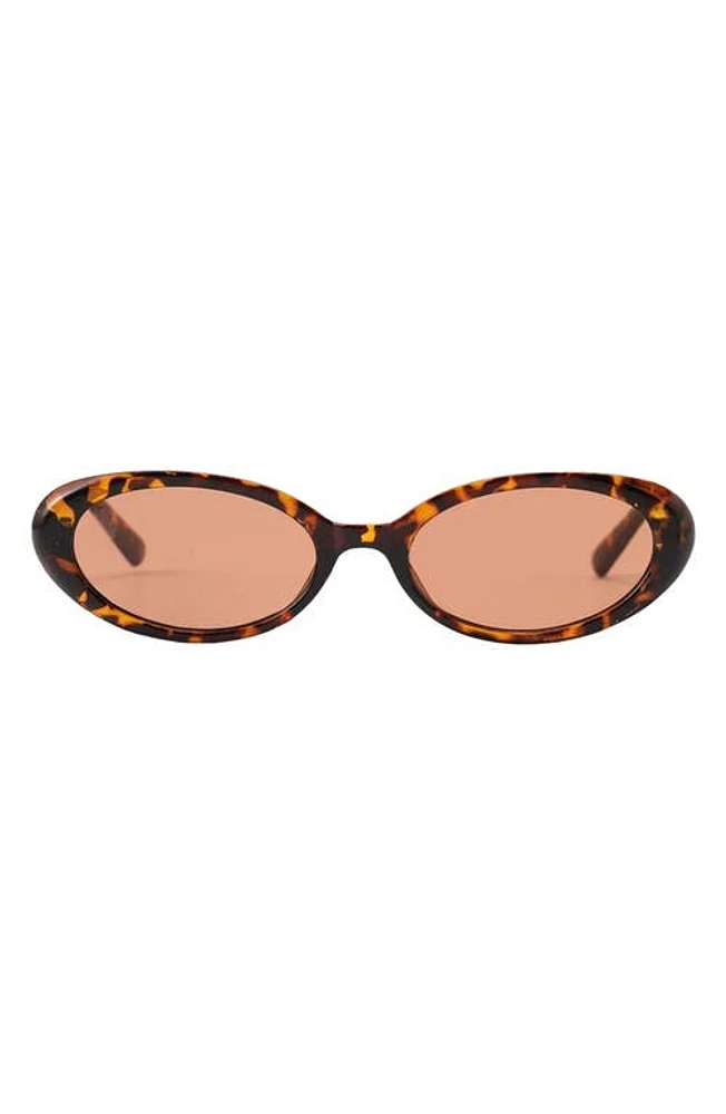 Fifth & Ninth Taya 53mm Polarized Oval Sunglasses in Torte/Brown at Nordstrom