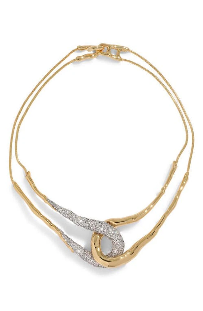 Alexis Bittar Solaneles Crystal Interlocking Necklace in Crystals at Nordstrom