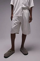 Topman Textured Drawstring Shorts at Nordstrom