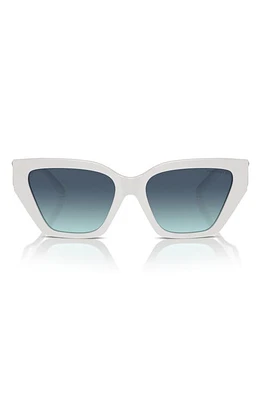 Tiffany & Co. 55mm Gradient Cat Eye Sunglasses in Blue White at Nordstrom