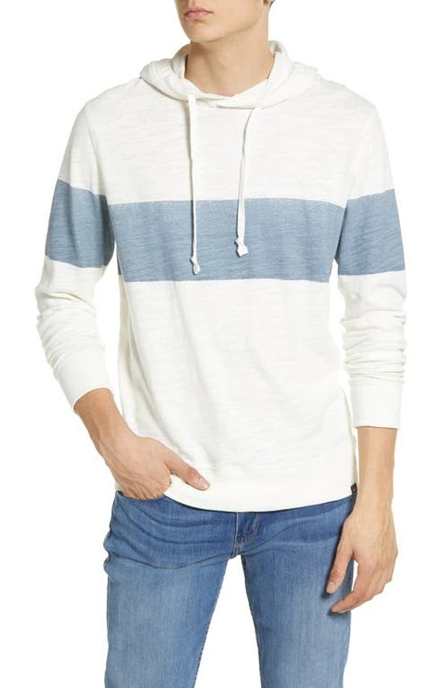 Faherty Men's Sunray Stripe Organic Cotton Hoodie Ocean Sunrise at Nordstrom,