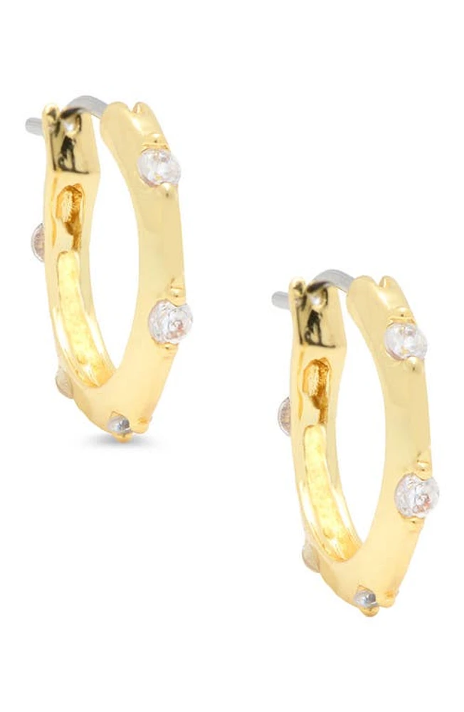 Lily Nily Kids' Cubic Zirconia Hoop Earrings in Gold at Nordstrom