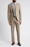 BOSS Huge Stretch Wool Suit Medium Beige at Nordstrom,