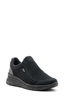 ara Nassau Waterproof Slip-On Sneaker Black at Nordstrom,