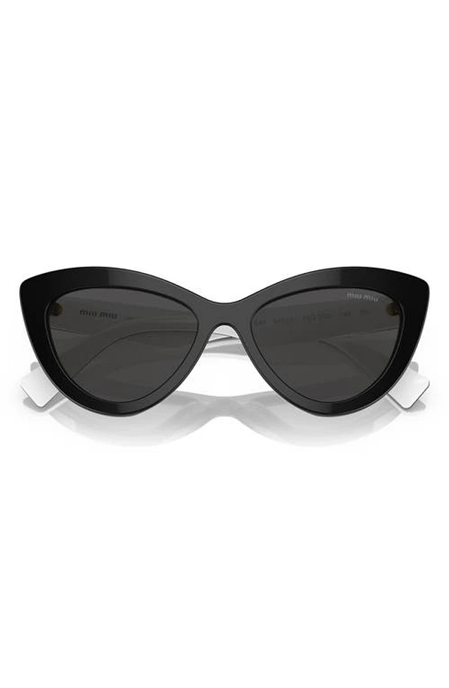 Miu Miu 54mm Cat Eye Sunglasses in Black at Nordstrom