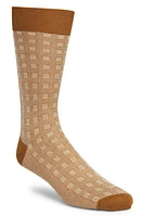 Canali Geo Box Dress Socks Light Brown at Nordstrom,