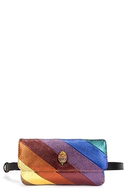 Kurt Geiger London Rainbow Leather Belt Bag in Sunset Rainbow at Nordstrom, Size Small