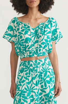 Marine Layer Tiana Crop Top Slushy Tropicali at Nordstrom,