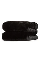 Apparis Little Brady Faux Fur Throw Blanket in Noir at Nordstrom