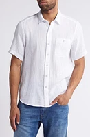 Tommy Bahama Beachside Cruiser Short Sleeve Seersucker Button-Up Shirt in White at Nordstrom