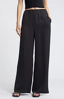 Open Edit Wide Leg Satin Pants at Nordstrom,