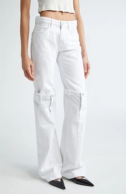 Coperni Open Knee Jeans White at Nordstrom,