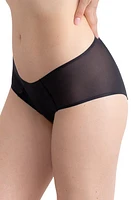 Uwila Warrior Happy Seams Mesh Trim Briefs Tap Shoe Black at Nordstrom,