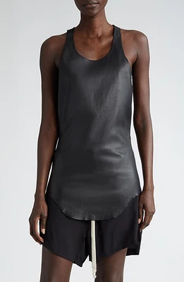 Rick Owens Leather Tank Black at Nordstrom, Us