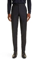 Thom Sweeney Tailored Wool Blend Tuxedo Trousers Midnight Navy at Nordstrom, Us