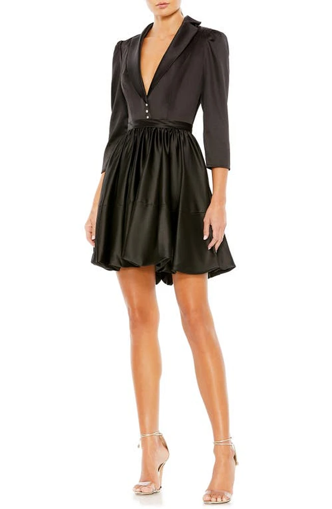 Ieena for Mac Duggal Blazer Cocktail Dress Black at Nordstrom,