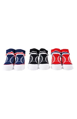 Mud Pie Kids' Assorted 3-Pack Socks Set in Blue at Nordstrom, Size 0-12 M