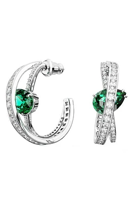 Swarovski Hyperbola Hoop Earrings in Green at Nordstrom