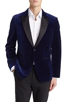 BOSS Hutson Silk Blend Velvet Dinner Jacket Dark at Nordstrom