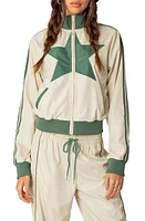 EDIKTED Superstar Track Jacket Off-White-And-Olive at Nordstrom,